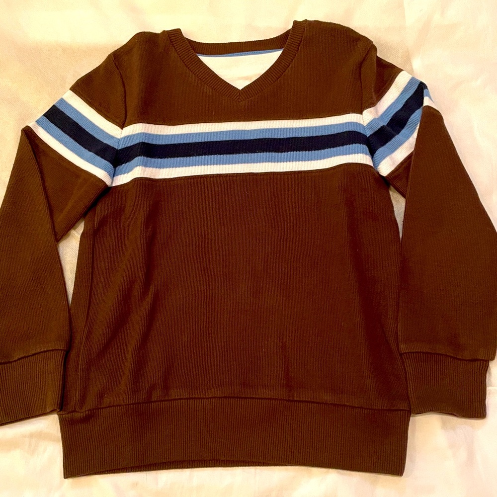 Sonoma Brown Youth Long Sleeve Shirt, size. 7